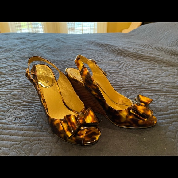 Ladies joyfolie tortoise wedge heel - Picture 7 of 8